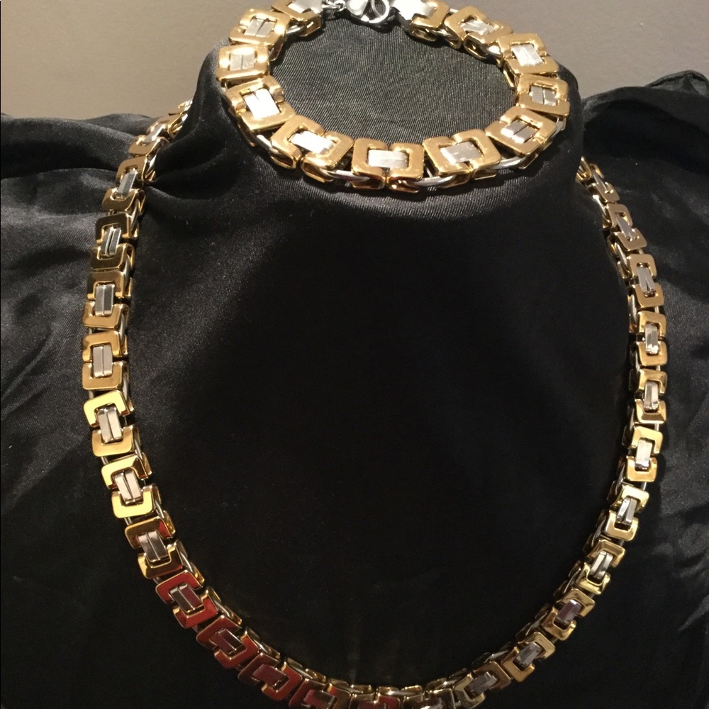 Gold/Silver stainless steel Flat Byza